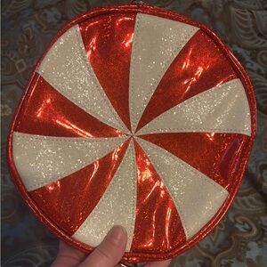 Tipsy Elves Red and White Peppermint Swirl Purse